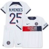 Maillot de Supporter Paris Saint-Germain N.Mendes 25 Extérieur 2023-24 Pour Enfant